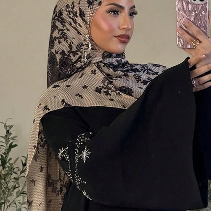 1Pcs Muslim Watercolour Print Hijabs Women Islamic Ramadan Headscarf Modal Cotton Foulard Femme Shawl Wrap Foulard Bandana 2026