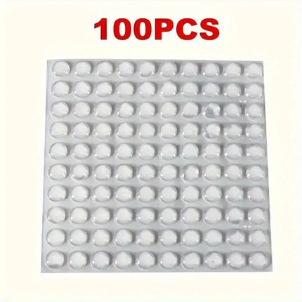 100Pcs Soft Silicone Rubber Anti Slip Bumpers Feet Pads Damper Buffer Cabinet Bumpers Silicone Furniture Pads Drawer Door Pad