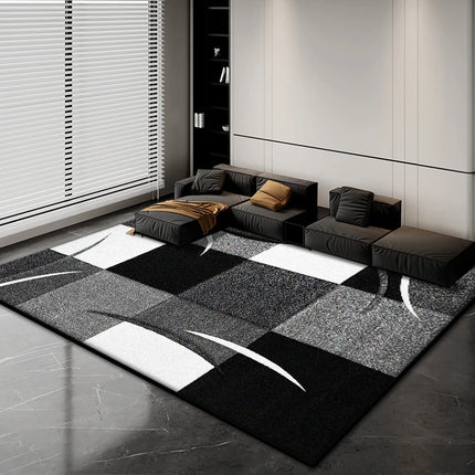 Nordic Abstract Luxury Carpet Home Decoration Living Room Fluffy Plush Rugs 200x300cm Bedroom Office Area Anti-Skid Floor Mats