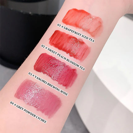 Mirror water gloss lip Dew low saturation glass lip toot lip glaze moisturizing moisturizing white mouth red
