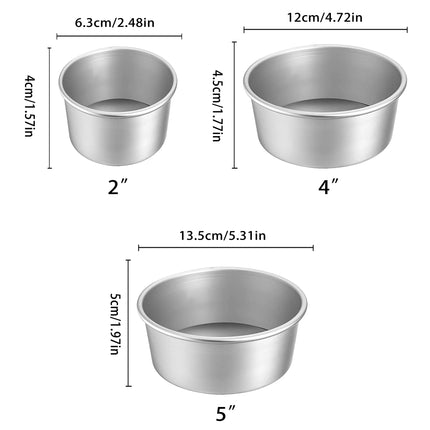 Nonstick Round Cake Pans for a Variety of Desserts,Made from Aluminum with a Rolled Edge,Perfect for Chiffon Cakes And More