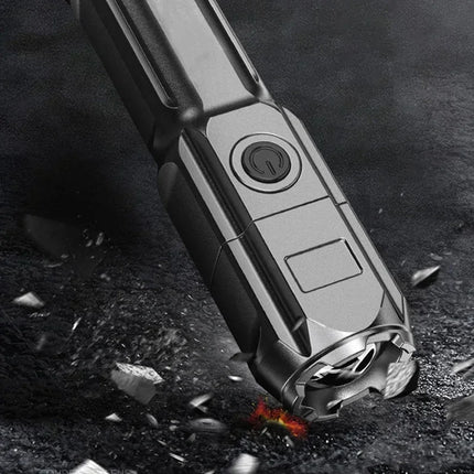 Powerful LED Flashlight Rechargeable USB Waterproof Zoom Fishing Hunting Camping High Lumen Tactical Flashlight LED Torch