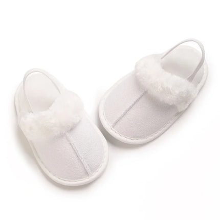 Newborn to 18 Months Children's Woolen Cotton Slippers Soft Soled Warm Baby Casual Shoes Cozy Footwear for Infants