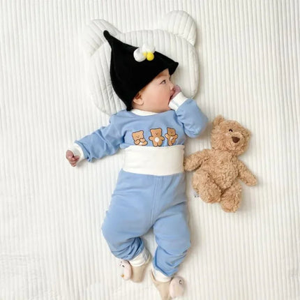 Newborn Kid Girl Underwear Clothes Set Pure Cotton Baby Boy Long Sleeves Outfit Cute Toddler Infant Clothing Two Piece Sleepwear