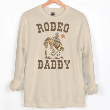 Vintage Cowboy Style Couple Matching Clothing "Rodeo Daddy/Mama" Crewneck Long Sleeve Women Men Husband Wife Sweatshirts