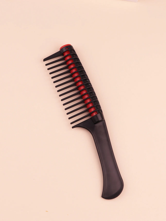 1PC Professional Wide Toothed Comb – Anti-Static Detachable Splicing Roller Comb, Salon Hair Dyeing Tool for Real Hair Wigs