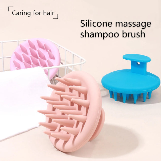 1PC Shampoo Brush for Hair Roots Cleaning & Scalp Massage – Salon Hair Styling Tool for Real Hair Wigs