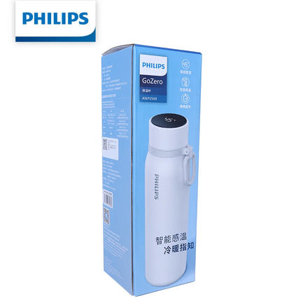 Philips Thermos Cup 480ml Vacuum Insulation Bottle 24 hours HOT/COLD Temperature Display Screen Stainless Steel Material