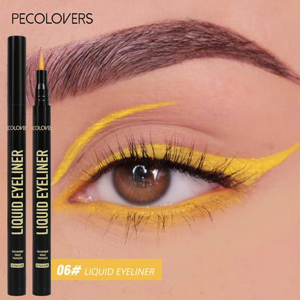 1PC Matte Waterproof Liquid Eyeliner - Green/Blue/Red/Purple, Quick Drying, Gentle Texture, Long-lasting, Fine Tip, Waterproof
