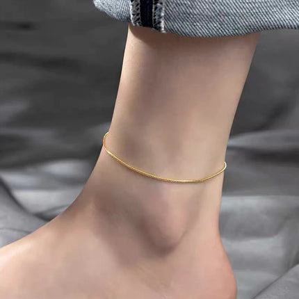 Stainless Steel Delicate Anklet for Women Gold Color Chain Anklet Bracelets on The Leg Do Not Fade Anklet Jewelry Women 2025 new