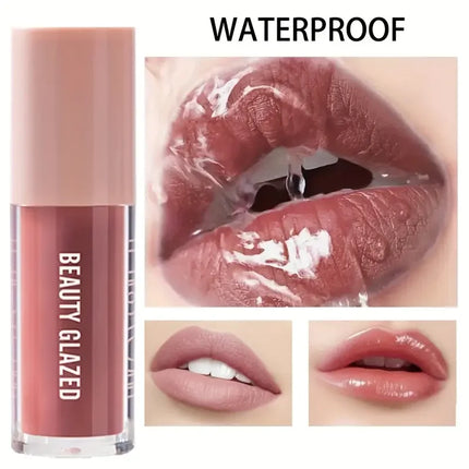 Waterproof 2Pcs Long-Lasting Matte Lip Makeup Set - Lip Liner & Glaze Combo with Pencil Texture, Red, Brown, Pink, Nude Tones