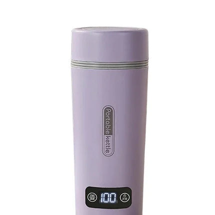 Portable Mini Temperature Adjustable Electric Water Heater Cup with Thermal Insulation for Office and Travel