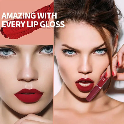 Matte Liquid Lipstick Set Waterproof Long Lasting  Smudge Proof Lip Gloss Easy to Apply Non Transfer Holiday Gift