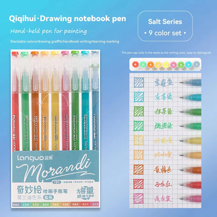 Languo 27-207 Colors Of One Set Drawing Handbook Pens Student DIY Graffiti Multi-Color Gel Pen Writing Marker Stationery