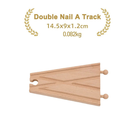 Kinds Of Wooden Track Accessories Beech Wood Railway Train Track Toys Fit for Biro All Brands Wooden Tracks Kids Education Toys