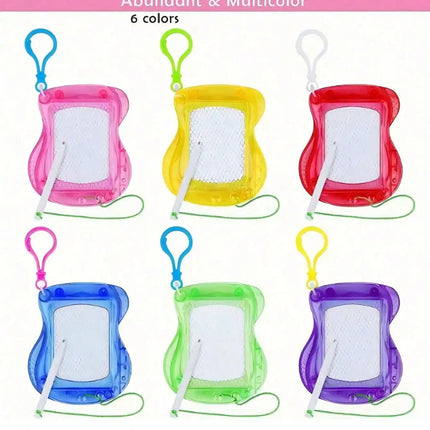 Mini Magnetic Drawing Board Keychain, Reusable Writing Tablet, Portable Pocket Doodle Pad, Birthday Party Goodie Bag Fillers