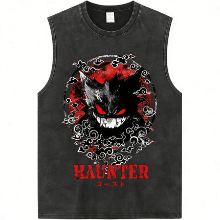Gym Vest Man T Shirt Pokemon Print 2026 Y2k Vintage Washed Summer Sleeveless Shirt Print Streetwear Loose Casual Men's Tank Top
