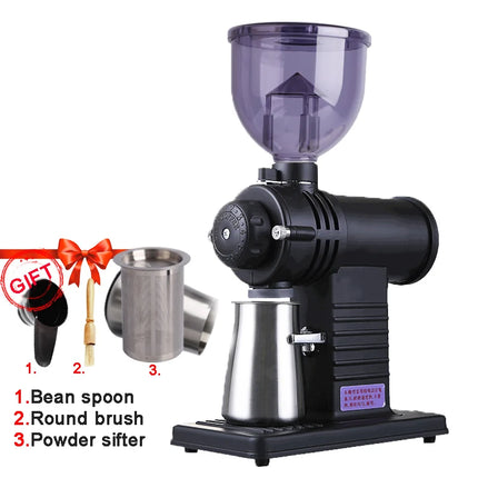Professional Electric Coffee Grinder Automatic 10 Gear Adjustable 200W Ghost Teeth Burr Coffee Beans Grinding Machine N520