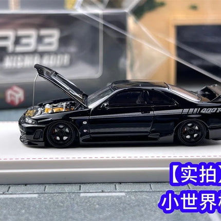 In stock FH 1:64 Scale Skyline GT-R R33 400R Alloy Car Model Collection Ornaments Vehicle Toy