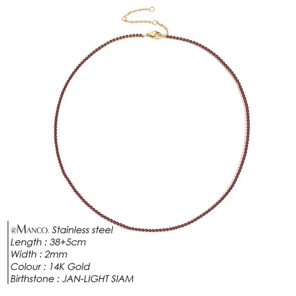 EManco Fashion Crystal High Quality Stainless Steel Gold Plated Necklace Ladies Charming Accessories Gifts Wholesale