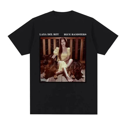 Singer Lana Del Rey Print T Shirt Women Fashion Hip Hop men's tshirts Streetwear Harajuku Short Sleeve T-Shirt Unisex summer tee