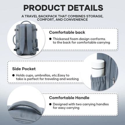 Ryanair 40x30x20 Travel Backpack Cabin Airplane Easyjet 45x36x20 Suitcases Waterproof Backpack Laptop Packbag Cabin Luggage Bag