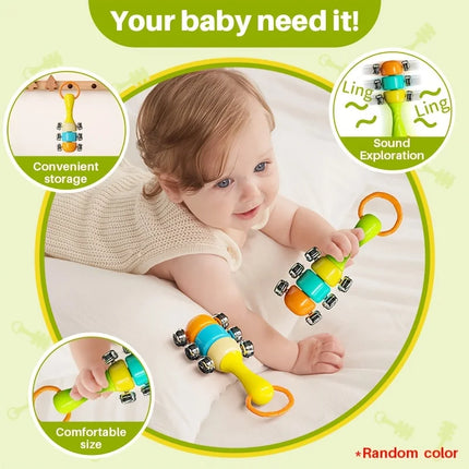A Set of Hand-Cranked Bell Games for  Children, Made from ABS Material, Designed to Enhance Perception And Auditory Skills