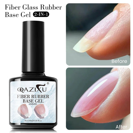 10ml Fiber Repair Base Gel for Damaged Thin Nails Founctional Nail Gel Polish Soak Off Vanish Nail Art Manicure Tool