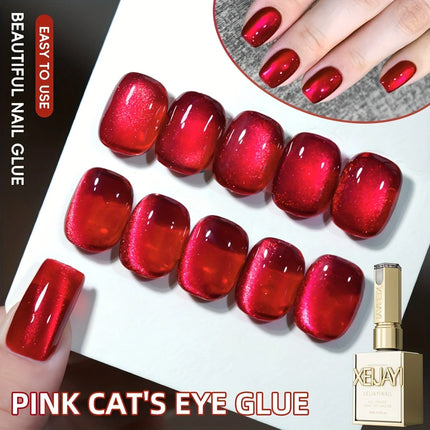 15ML Rainbow Cat Eye Nail Polish Gel Phototherapeutic Gel Soak Off Nail Magnetic Gel Polish Nail Art DlY For Salon At Home