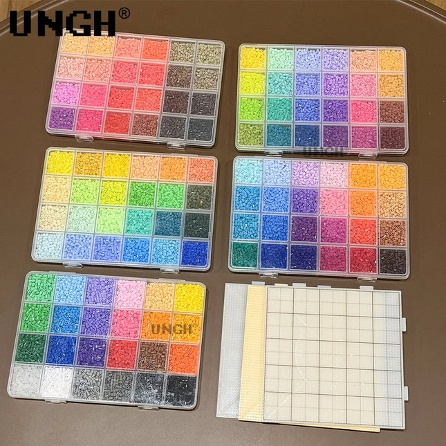 Perler Beads with box Mard Bean Fusion 2.6mm Pindou DIY material bag Holiday Gifts Hama Beads Handicraft Handmake keychain