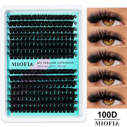 5D Fluffy Cluster Lashes 30D-150D Thick Individual Eyelash Clusters 10-18mm Natural Look Reusable DIY Eyelash Extensions