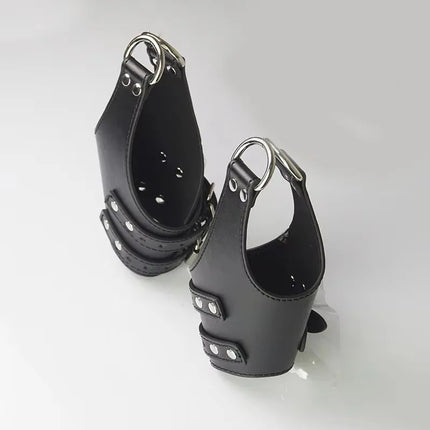 Leather Bondage BDSM Suspension Wrist Cuffs Restraints,Hanging Handcuffs Gloves,Sex Toys For Couples