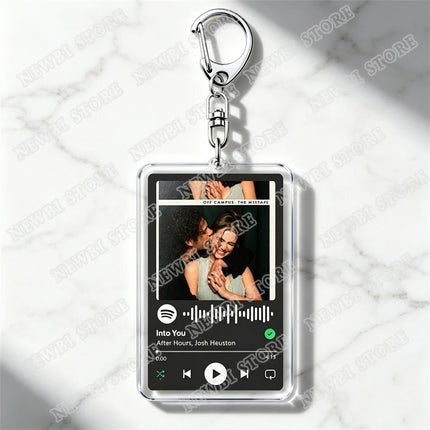 Hot TV Off Campus The Mixtape Keychains Into You U+Ur Hand Music Songs Keyings Jewelry Elle Kennedy Garrett Graham Fans Gifts