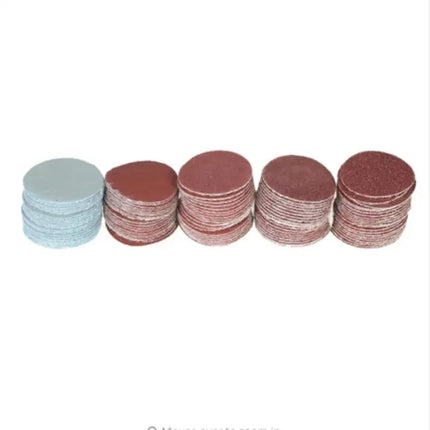 1 Inch 100 Pieces Sandpaper Set 25mm Sanding Discs Abrasive Polishing Pads for Dremel Tool