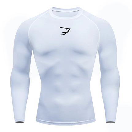 Men Running Compression T-shirt Long sleeves Sport Tees Gym Fitness Sweatshirt Male Jogging Tracksuit Homme Athletic Shirt Tops