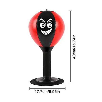 Desktop Punching Bag Stress Relief with Suction Cup for Office Table Counters Desk Boxing Punch Ball Funny Boxing Bag for Wall
