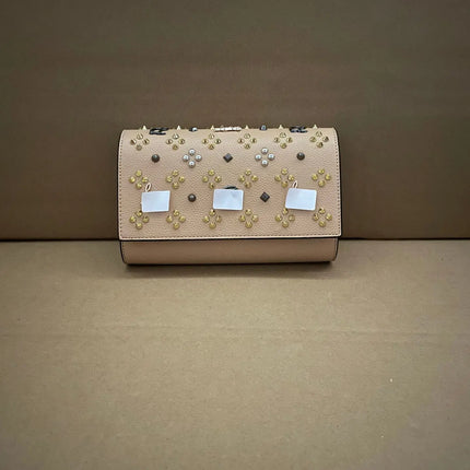 Women's Rivet Crossbody Bag - Mini Square Shoulder Wallet / Women's Rivet Crossbody Bag - Mini Square Wallet