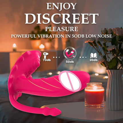 Wearable G Spot Dildo Vibrator Long Distance App Remote Control Panty Butterfly 9 Vibrating Mode Female Adult Sex Toys for Women