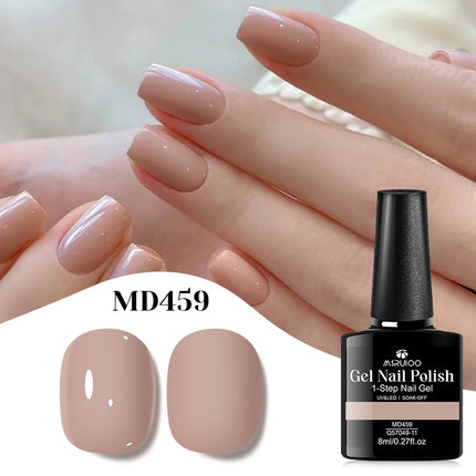 8ml 1-Step Gel Nail Polish No Need Base Top Coat Quick Dry Red Pink Semi Permanent UV/LED Varnishes DIY Nail Art Manicure Vernis