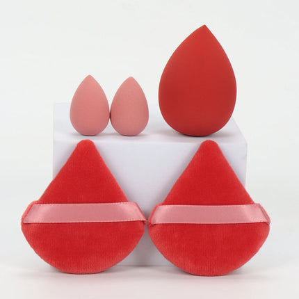5Pcs Professional Makeup Sponge Set - Soft, Gentle, Multi-Purpose Tools for Perfect Foundation, Powder and Blush Application