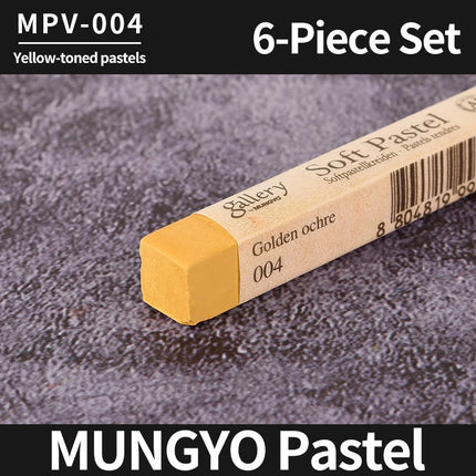 MUNGYO 6pcs/set Soft Pastels / Chalk Sticks /Crayons Non Toxic Smearing/Overlapping Colors Drawing Sketch Graffiti Art Supplies