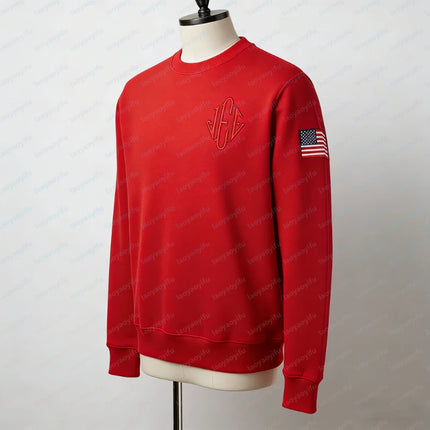 Jeffrey Epstein Iee US Sleeve Autumn and Winter Sweatshirt Monogram Crewneck Embroidered Long Sleeve Funny Sweatshirt Men's Gift