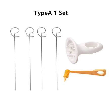3 String Rotate Potato Slicer Stainless Steel +Plastic Twisted Potato Slice Cutter Spiral DIY Manual Creative Kitchen Gadgets