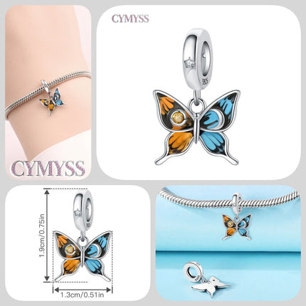 S925 Sterling Silver Charm Bead Angel Prayer Travel Memorial Pendant Fine Birthday Gift Fit Bangle Bracelet Necklace DIY Jewelry