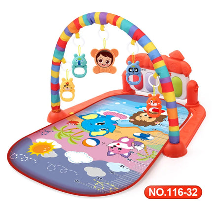 Multifunctional Baby Activity Gym Play Mat Musical Rack Kid Infant Fitness Frame Educational Crawling Carpet Toy Children Gift