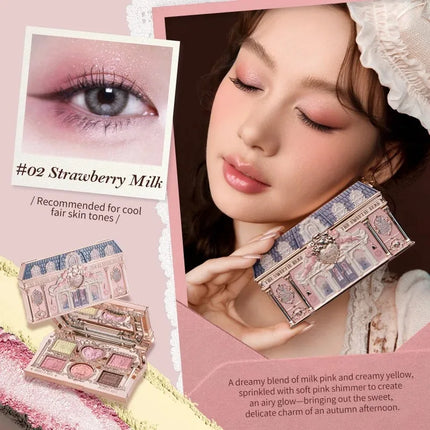 Flower Knows SWEETIE BEAR Highly Pigmented Eye Makeup Palette Eye Shadows Long Lasting Matte Shimmer Finish Cosmetics Gift Kit