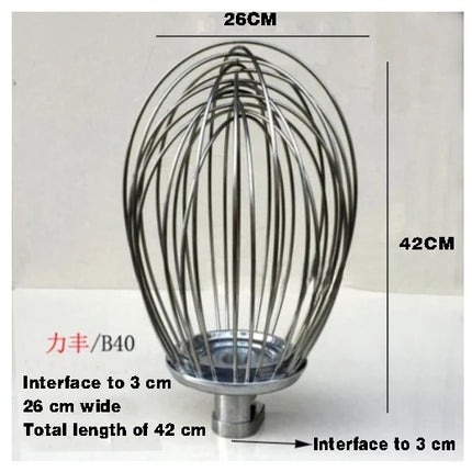 Stainless Steel Wire Whip Stirrer Accessories Mixer To Beat Egg Balls Blender Milkshake Noodle Machine Parts