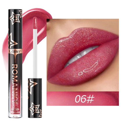 1Pc Lip Gloss Pearlescent particles shimmer Suitable for party, stage, Valentine's Day gift, daily wear