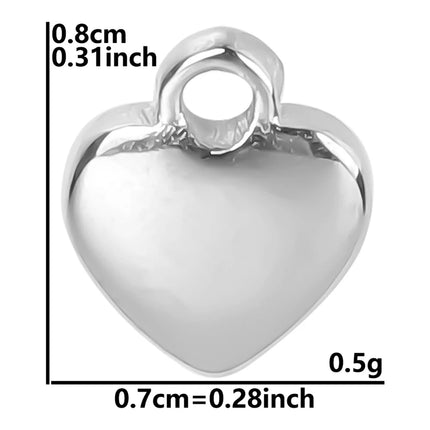Elegant Love Breloques Stainless Steel Pendants For Jewelry Making Bulk Heart Charm Pendant 5pcs/Lot Materials To Make Bracelets
