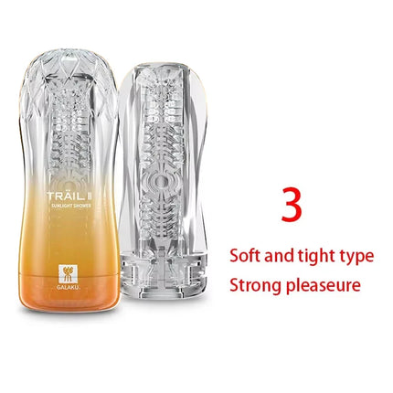 Male Masturbator Cup Soft Pussy Sex Toys Transparent Vagina Adult Endurance Exercise Sex Products Vacuum Pocket Cup for Men